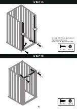 Preview for 16 page of Patiowell T-PS22-0110-BK Assembly Instructions Manual