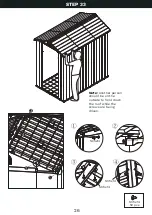 Preview for 26 page of Patiowell T-PS23-0383A-DGY Assembly Instructions Manual