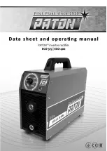 Предварительный просмотр 1 страницы Paton ECO Series Data Sheet And Operating Manual