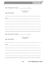 Preview for 20 page of Paton ECO Series Data Sheet And Operating Manual