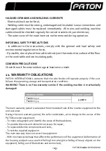 Предварительный просмотр 14 страницы Paton Feeder-15-2 Data Sheet And Operating Manual