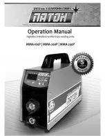 Paton MMA-160P Operation Manual предпросмотр