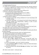 Preview for 8 page of Paton MultiPRO Series Data Sheet And Operating Manual