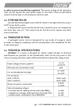 Предварительный просмотр 37 страницы Paton MultiPRO Series Data Sheet And Operating Manual