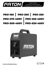 Paton PRO-160 User Manual preview