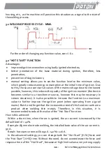 Предварительный просмотр 11 страницы Paton PRO-315-400V Data Sheet And Operating Manual