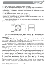 Предварительный просмотр 20 страницы Paton PRO-315-400V Data Sheet And Operating Manual