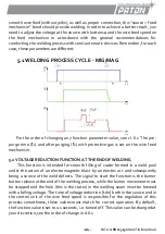 Предварительный просмотр 21 страницы Paton PRO-315-400V Data Sheet And Operating Manual