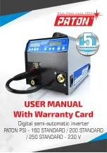 Paton PSI 160 Standard User Manual With Warranty preview