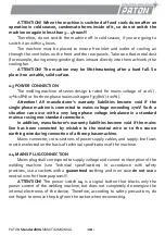 Предварительный просмотр 10 страницы Paton StandardMIG-160 Data Sheet And Operating Manual