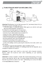 Предварительный просмотр 16 страницы Paton StandardMIG-160 Data Sheet And Operating Manual