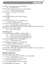 Предварительный просмотр 28 страницы Paton StandardMIG-160 Data Sheet And Operating Manual