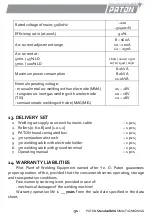 Предварительный просмотр 31 страницы Paton StandardMIG-160 Data Sheet And Operating Manual