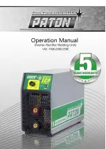 Предварительный просмотр 1 страницы Paton VDI-160E Operation Manual