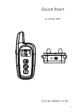 Patpet p-collar 360 Quick Start Manual предпросмотр