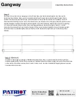 Preview for 5 page of Patriot Docks Gangway Assembly Instructions Manual