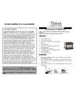 Предварительный просмотр 1 страницы Patriot Lighting 343-1494 Installation Manual