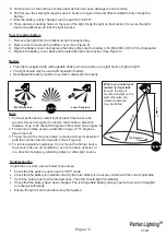 Preview for 2 page of Patriot Lighting 356-9134 Assembly And Operation Instructions