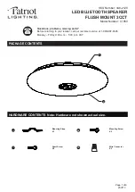 Patriot Lighting C7260 Installation Instructions Manual предпросмотр