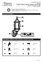 Предварительный просмотр 1 страницы Patriot Lighting DJ2113 TXTBLK Quick Start Manual