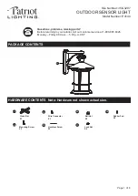 Patriot Lighting E4140 Instruction Manual предпросмотр