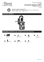 Preview for 1 page of Patriot Lighting E4145 Manual