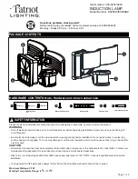 Patriot Lighting E6956BZ Manual preview