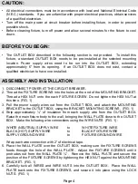 Preview for 4 page of Patriot Lighting LPT-1009 Instructions Manual