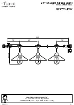 Предварительный просмотр 1 страницы Patriot Lighting lvy-24PT-SLPB Installation Manual