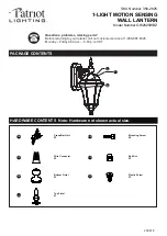 Preview for 1 page of Patriot Lighting OW2825WBZ Manual