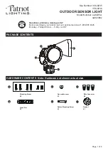 Patriot Lighting ow9235w Quick Start Manual предпросмотр