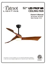 Patriot Lighting SO13 Owner'S Manual preview