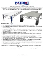 Preview for 1 page of Patriot JACK DOCK Assembly Instructions Manual