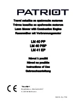 Preview for 1 page of Patriot LM 40 PP Instructions For Use Manual