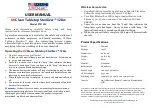 Preview for 1 page of Patriot UVClean Tabletop Sterilizer PT2120C User Manual