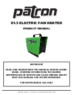 Preview for 1 page of Patron E1.5 Product Manual