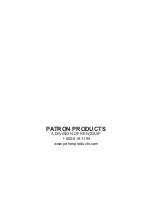 Preview for 8 page of Patron E3 Product Manual