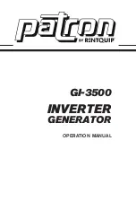 Предварительный просмотр 1 страницы Patron GI-3500 Operation Manual