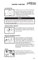 Preview for 13 page of Patron GI-3500 Operation Manual