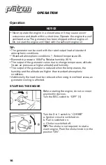 Preview for 16 page of Patron GI-3500 Operation Manual