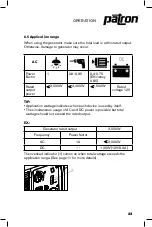Preview for 23 page of Patron GI-3500P User Manual