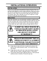 Preview for 3 page of Patron PA-C5060 Operation Manual