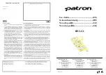 Preview for 1 page of Patron RELAX User Manual