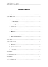 Предварительный просмотр 2 страницы Patron T8 Operator'S Manual