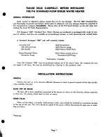 Preview for 3 page of Patterson-Kelley Compact 500 Standard Flow Installation And Operation Instructions Manual