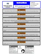 Preview for 2 page of Patterson-Kelley HARSCO MACH C1500V Instructions Manual