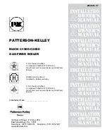 Patterson-Kelley MACH C1500 Installation And Owner'S Manual preview