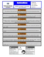 Предварительный просмотр 2 страницы Patterson-Kelley MACH C1500 Instructions Manual