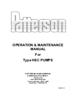 Preview for 1 page of Patterson HSC Operation And Maintenance