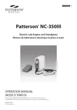 Patterson NC-350III Operation Manual preview